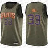 Personalizado Mens Mulheres Juventude Phoenix''Suns''33 Grant''Hill 35 Dragan''Bender Preto Azul Vermelho Basquete Retro Jersey