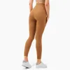 Ll ioga alinhada leggings womens calças curtas de mulher