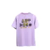 Printemps Été USA Art Lettre Solide Golden Print Tee Mode Hommes Manches Courtes Skateboard Tshirt Femmes Vêtements Casual Coton Designer T-shirts 24SS 1225