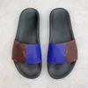 Fashion Women's Men's Sandals Luxury Designer Slippers Couple Shoes Ladies Gentlemen Colorful Canvas Letter Leather Slides 35-46