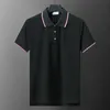 22SS TOP DESIGNER MENS POLOS Kortärmad ny vår- och sommar avslappnad skjortor Street Hip-Hop Men Casual T-shirt Tryckmönster