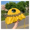 Sacs sac à main de marque Famouse avec sac de coque plissé de concepteur de chaîne épaisse pour les sacs à main les sacs d'embrayage