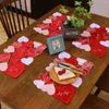 Tavolino tavolino piatto da pranzo in stile ricamato a forma di rosa a forma di rosa per la decorazione della moglie cara