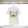 Nouveau style Rhude Hommes T-shirts S3XL Top Summer Fashion Designer T-shirts Street Casual Manches courtes Style de plage Rhude Tees Coton Impression Femmes Chemise XXL 3x WNLM