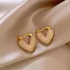 Boucles d'oreilles cerceau Luxury Luxury Unique Design Love Sweet Romance Sense Advanced Send Fomen Fashion Elegant Jewelry Party Gifts Wholesale