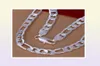 Lostpiece 2017 Новое модное мужское ожерелье из стерлингового серебра 925 пробы, цепочка Фигаро 12 мм, 20 дюймов, вся мода, ювелирные изделия из серебра 925 пробы Lspn198420495