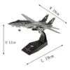 1 100 Diecast Model Toy Super Flanker Jet Fighter Aircraft US Air Force Raptor for Collection F 14 F 15 F A 18F 231225