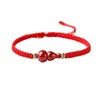 Bracelet de corde rouge de Cinnabar en gros de gourde