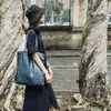 Väskor 2021 Kvinnor Nya modehandväskor Lady Shoulder Bag Kraft Paper Totes Retro Vintage Washable Student School Väskor stor kapacitet