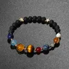 STRAND Universe Galaxy Eight Planets Bracelet Men Natural Stone Solar System kralen voor vrouwen sieraden yoga minnaar blauwe armbanden