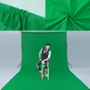 Fotograferingsstudiobakgrund Icke-vävd Chromakey Bakgrundsskärm 2x3m/3x3m svart/vit/grön för studiofotobelysning