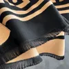 Designer Scarf 2023 New Black Shawls With Letters Korean Size 65*185cm Thickened Faux Cashmere Plaid Scarves Wrap Warm Scarf For Winter