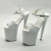 Sandals LAIJIANJINXIA 20CM/8inches PU Upper Fashion Sexy Exotic High Heel Platform Party Women Pole Dance Shoes E054
