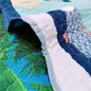 Litière de fleurs d'été couchée matelassée couchandise jet la couvre-couverture couverture de couverture de lit de taie de taie d'oreiller quilting home textiles 231222