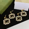 Designer Letter Earring Stud for Women Fashion Earrings Diamonds Guldörhängen Lyxiga smycken Mens Hoop Earring Studs 2208041D323P