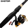 Boat Fishing Rods Ghotda Portable Ultralight Fishing Rod With Reinforced Reel Fishing Set 1.6 1.8 2.1 2.4mL231223