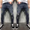 Jeans da uomo Pantaloni casual sportivi a figura intera in denim da uomo Fitness Bodybuilding Tasca Streetwear per Ropa De Hombre traspirante