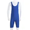 Running Sets Solid Color Heren Mouwloze worstelende singlets Pakken Bokspatiek Outfit Outfit Bodysuit Gym Fitness één stuk