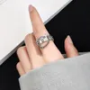 Silver Plated Rings Cadeia criativa da moda Tassel Planet Vintage Punk Open Ring Party Jewelry Gifts For Women Girl's C318B