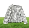 Giacca per abiti donne femminile tweed giacca giacca in moda vintage blazer femme femminino cappo