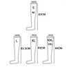 Women Socks Large Size Red Black Wet Look PU Leather Stockings Pole Dance Clubwear Sexy Lingerie Stretch Shiny Latex Knee High