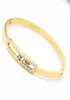 Guldarmband femme smycken rostfritt stål zirkon kan glida manschettarmband för kvinnliga armband armband hela4897210