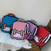 Moda unissex 2d desenho mochila bonito dos desenhos animados saco de escola comic bookbag para adolescentes meninas meninos daypack viagem saco k726321q