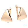 2022 NYA Fashion Hoop Earrings Women039S Gold Geometric Triangle Fashion Korean Party Jewelry Top Quality3593972