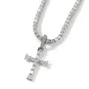 Hip Hop Topling t Zircon Cross Pendant Collier Femmes Men Gift Religion Jewelry