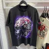 Moda Roupas Mens Designer Tees Camisetas Hellstar Cérebro Capacete Clássico Tee Trendy BR Angustiado Lavado T-shirt de Manga Curta Puro Algodão Camisetas Rock Hip Hop Tops