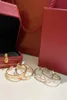 Boucles d'oreilles de créateur de luxe en argent sterling avec cercle rond, bijoux d'amour pour femmes avec boîte cadeau de fête Wedd9086198