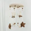 Ręcznie robione szydełkowe zabawki z grzechotkami dzianin Borny Born Crib Mobile Rattle Music Bell Bell Hanging Toy Wind Chime Dekor 231225