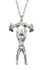 Fitness Master Shape Sport pendentif collier pour hommes longue chaîne Muscle hommes Sport Fitness Hip Hop musculation bijoux 7182571