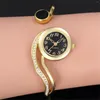 Orologi da polso orologio da donna braccialetto facile da leggere band in lega elegante orologio da polso per il regalo di compleanno della fidanzata