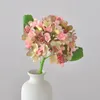 Dekorativa blommor 1 st simulering med fruktväxter Arrangemang Silk Hydrangea Bride Bouquet Solid Color Artificial Wedding Decor