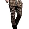 Herenbroeken Blacks Spring en herfst Fashion Slim Persoonlijkheid Luipaard Print Sweatpants Big Size Street Hip Hop