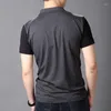 Men's T Shirts Plus Size 2023 Summer Casual Men T-shirt Patchwork Short Sleeve Turn-down Collar Cotton Blend Shirt For Comfortable 5XL