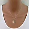 Mandala halsband Flower of Life Pendant Kabbalah Sacred Geometry Necklace for Women Gift313r