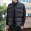 Men's Vests Autumn Winter Jacket Sleeveless Zipper Down Vest Warm Stand-up Collar Oversize Puffer Men Cotton Waistcoat