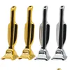Rauchpfeifen Aluminiumlegierung Tragbare 57mm Schnupftabakflaschenröhre Mini Golden Man Trophy Metallpfeife Vakuum Sniffer Snorter Sniff Dispense Dhu5L