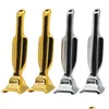 Tubi per fumatori Lega di alluminio Portatile 57Mm Tubo per bottiglia da fiuto Mini Golden Man Trofeo Tubo metallico Vuoto Sniffer Pippotto Sniff Dispense Dhu5L