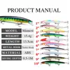 Säljer 10st 130mm 15,4 g stor lång fisk Minnow Sea Fishing Lure Bait 3D Eyes Strong Hooks Lures for Sea Fishing 231225