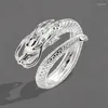 Cluster Rings 2024 Dragon Ring High-End Fashion Open pekfinger utsökta 925 Sterling Silver Jewelry Year Present For Women Kofsac