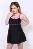 Bär kvinnor plus size Swim Dress Costume Swimsuit kjolade badkläder strandkläder rem nytt vintage kvinnor jumpsuit 2021 en bit