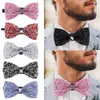 Bow Ties Resin Drill Glitter Rhinestone Bowtie Flat Corner Costume Accessory Necktie Handmade Sparkle Tuxedo Tie Party Prom Wedding