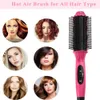 Hair 2 in 1 Comb Straightener Wet Dry Straightening Curler Brush Fast Heat Styling Tool 231225