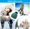 Berets Elastic Ribbed Knit Hat For Hair Protection Thick Pom Soft Warm Ski Winter Beanie Wool Thermal Wooly Hats Fleece Lined