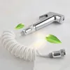 Bengelen oorbellen handheld douche voor hoofd douche toilet bidet wasstraal jet shattaf met veer 066c