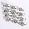 Accessori per capelli 12 pezzi Mini Rhinestone Hairpin Cucile in lega per ragazze per bambini