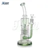 Hookahs percolator bong vattenrör armerad 6 armar pelare perc duschhuvud percolator bong 11,5 tum 14mm fog